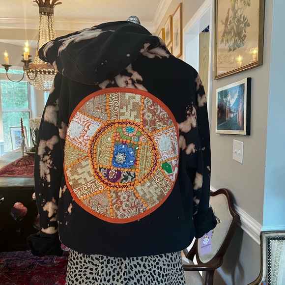 Reworked Vintage Stüssy Boho Tie-dye Hoodie - Picture 8 of 11